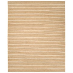 Tappeto per l'area marrone a strisce Contemporary Hand Made 3' 0" x 5' 0"
