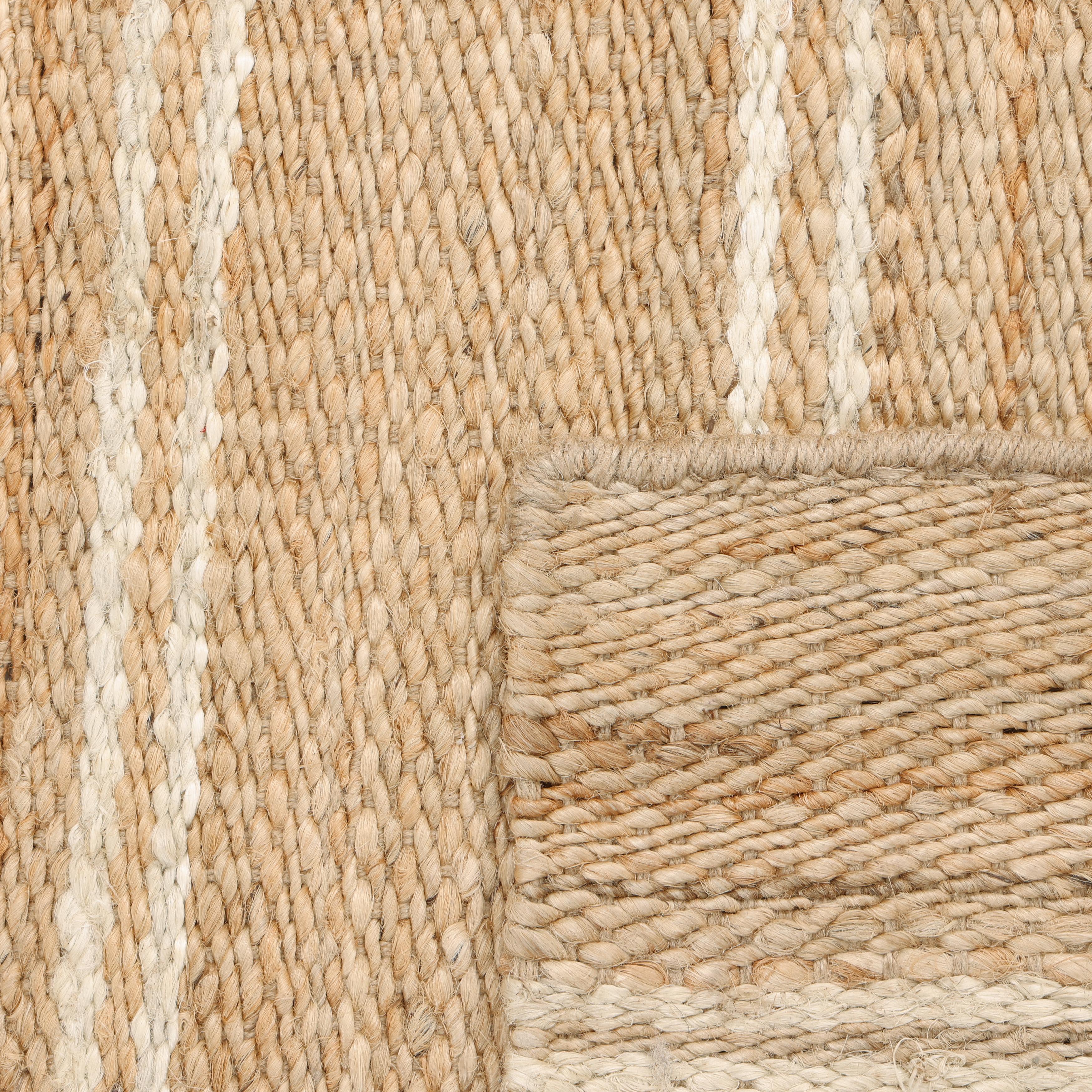 Contemporary Striped Hand Made Brown Area Rug 8' 0
