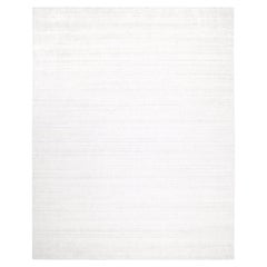 Contemporary Striped Hand Made Ivory Area Rug 3' 0" x 5' 0"