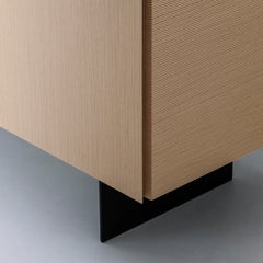 Contemporary Striped Pattern Wood Sideboard by Sebastiano Bottos, Italia