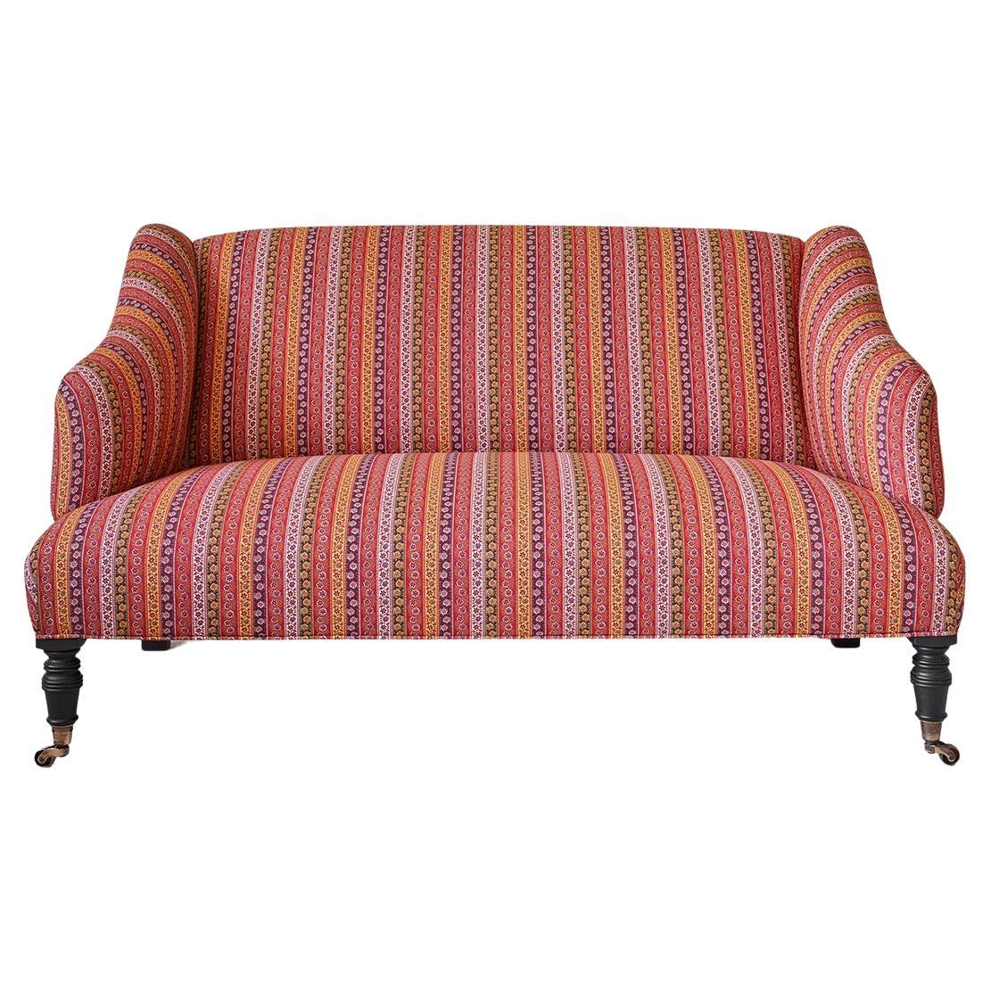 Contemporary Striped Sofa in Customized Upholstery by the Apartment, Belgium For Sale