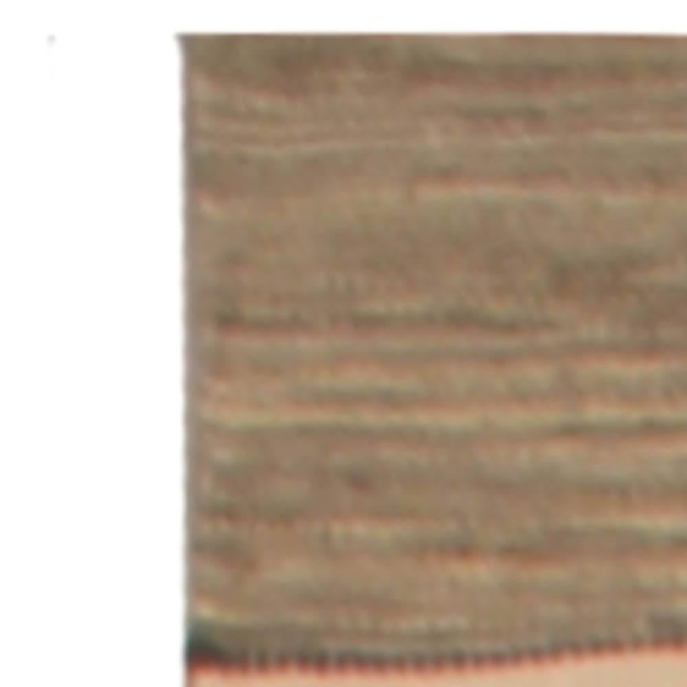 Indian Contemporary Striped Tulu Nadu Flat-Weave Runner by Doris Leslie Blau For Sale