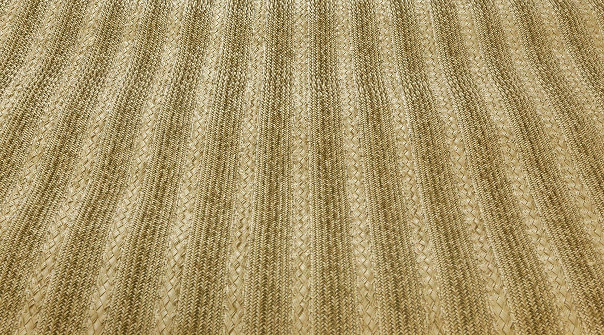 Modern Contemporary Striped Twisted Belts Leather Rug by Doris Leslie Blau For Sale