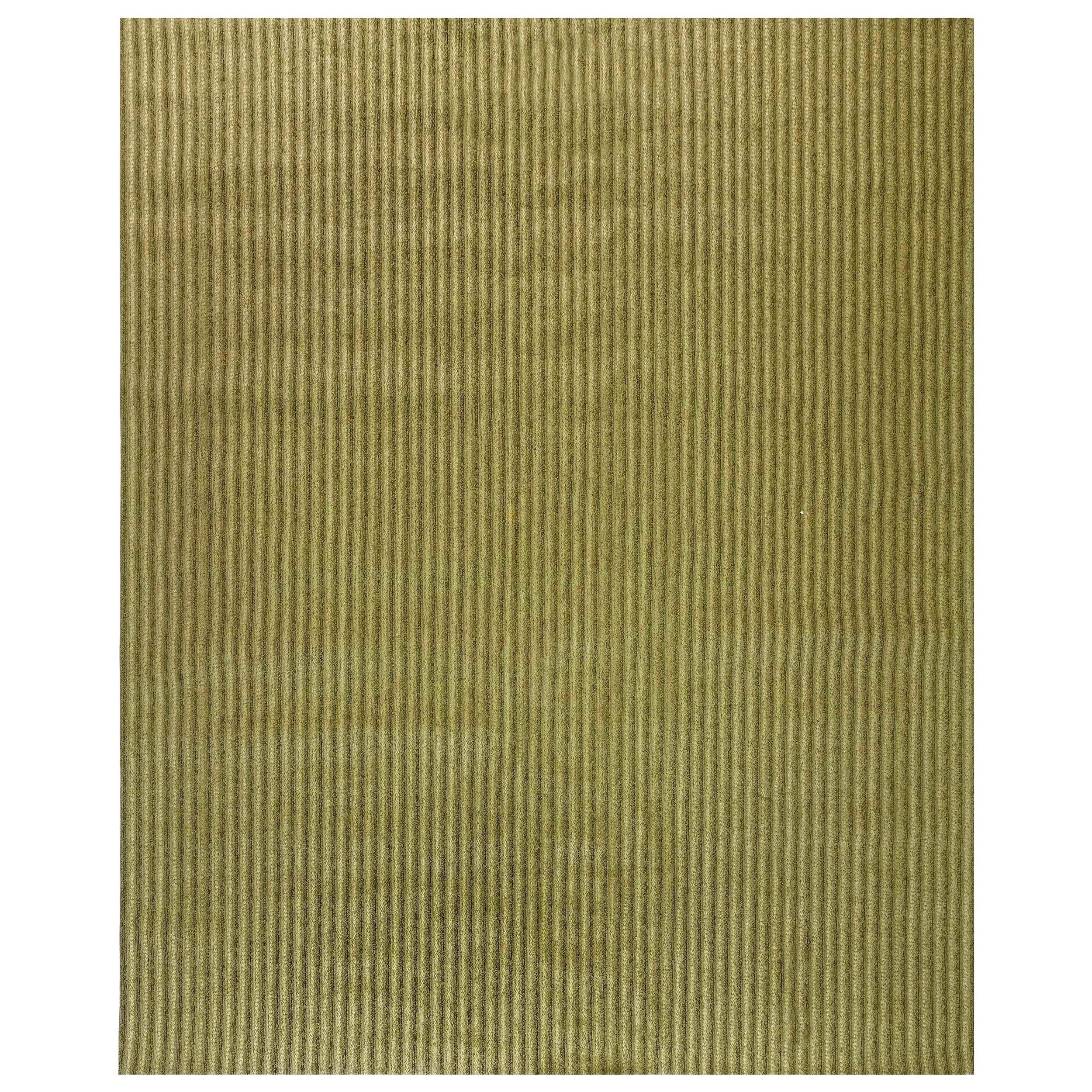 Contemporary Striped Twisted Belts Leather Rug by Doris Leslie Blau