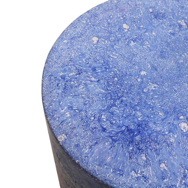 Table d'appoint espagnole contemporaine en marbre stuc Bon état - En vente à Ibiza, Spain