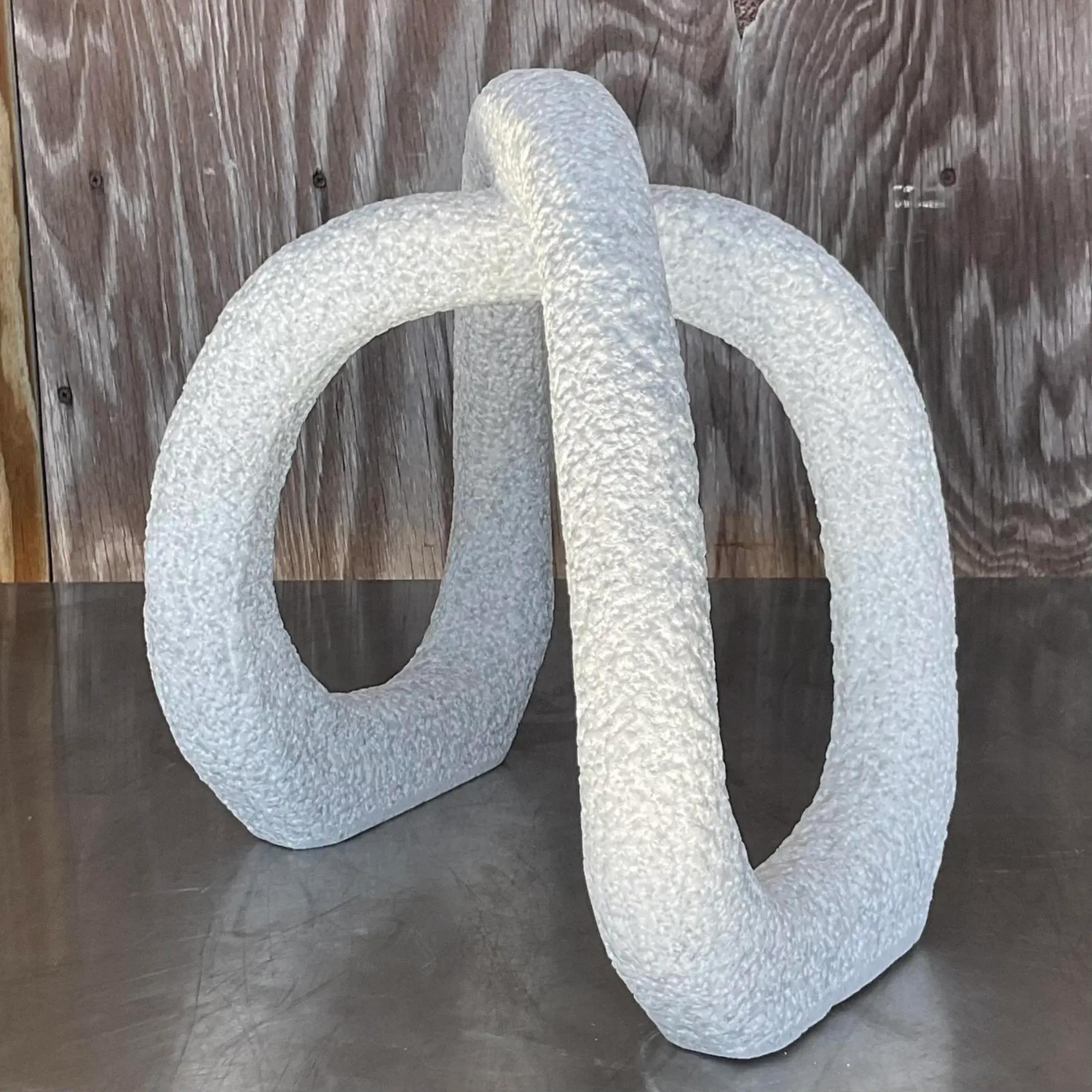 Américain Contemporary Studio A Sculpture abstraite en pierre ciselée en vente