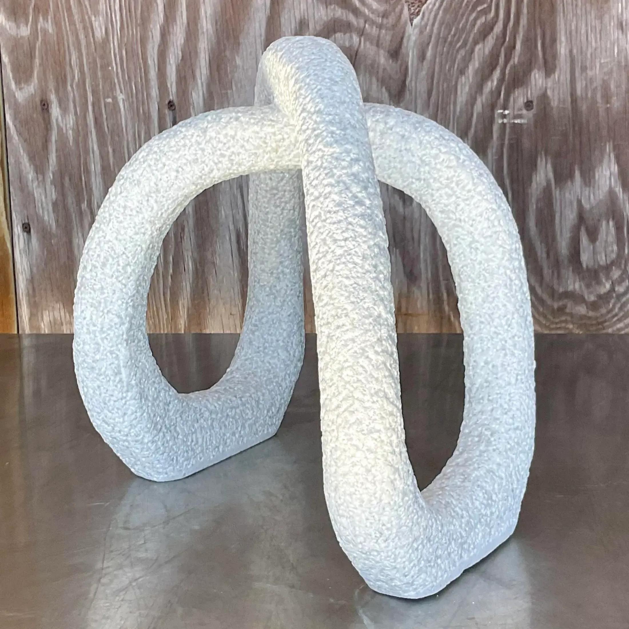 Contemporary Studio A Sculpture abstraite en pierre ciselée Bon état - En vente à west palm beach, FL