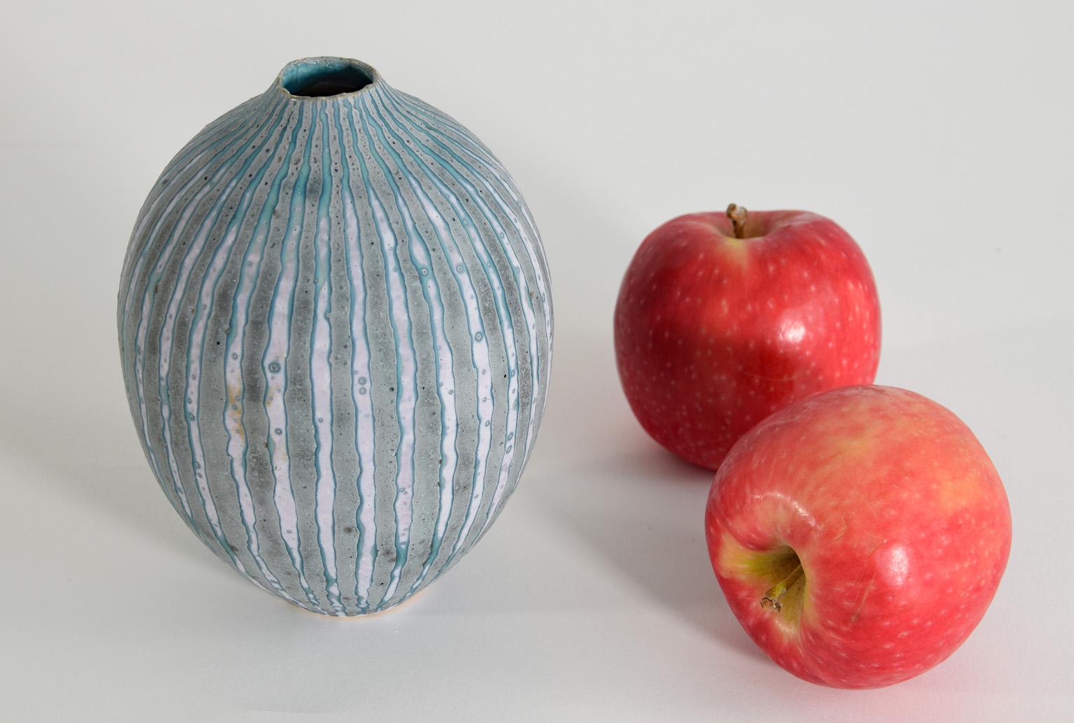 English Contemporary Studio Ceramic Vase by Peter Beard British, PFB Seal / Mark, 1980s