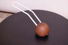Contemporary Studio Craft Walnut and Neon Touch "BuraBura - Art" Lamp