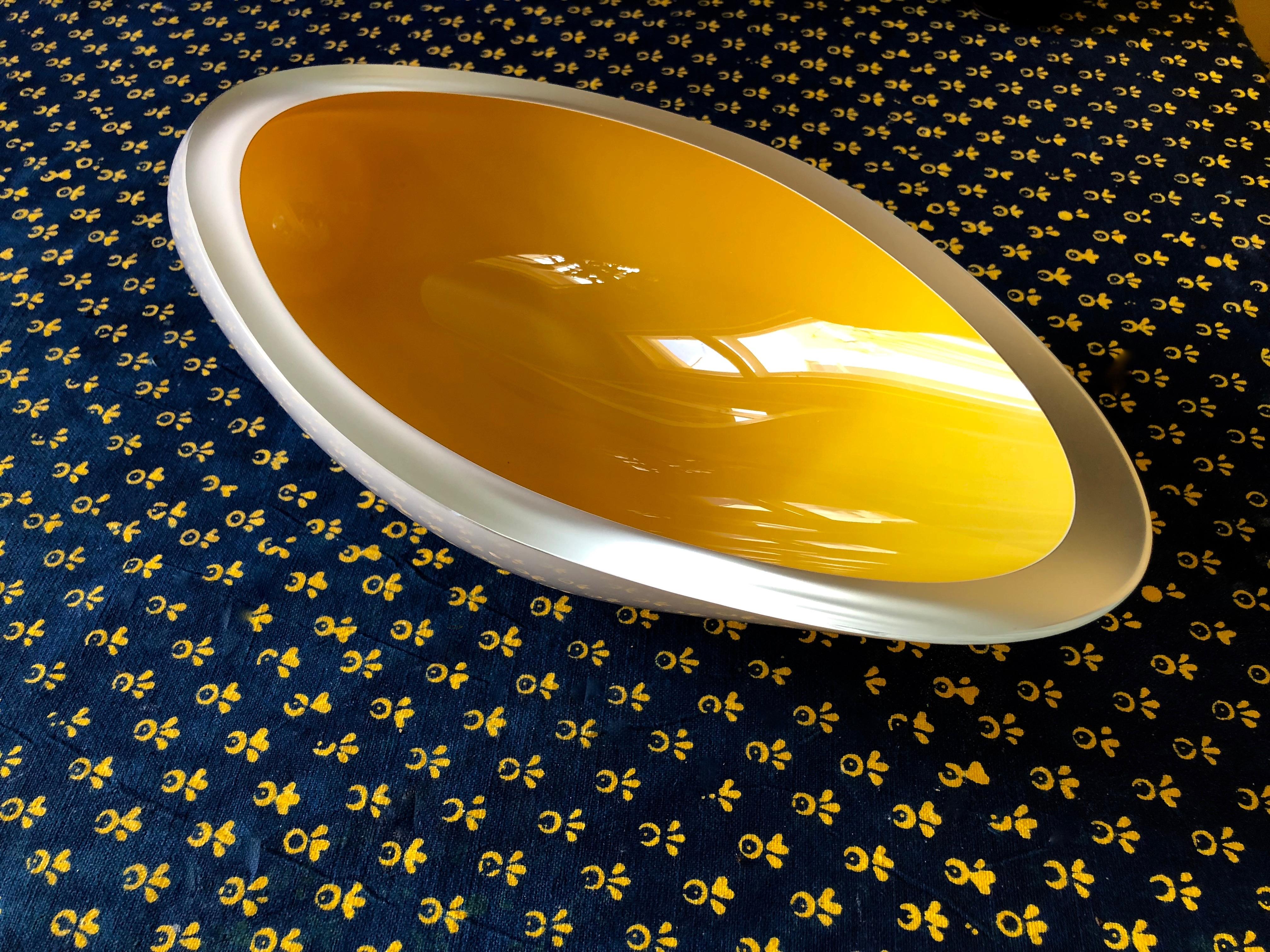 Contemporary Studio Glass Bowl Made in the Czech Republic After 2010 For Sale 8