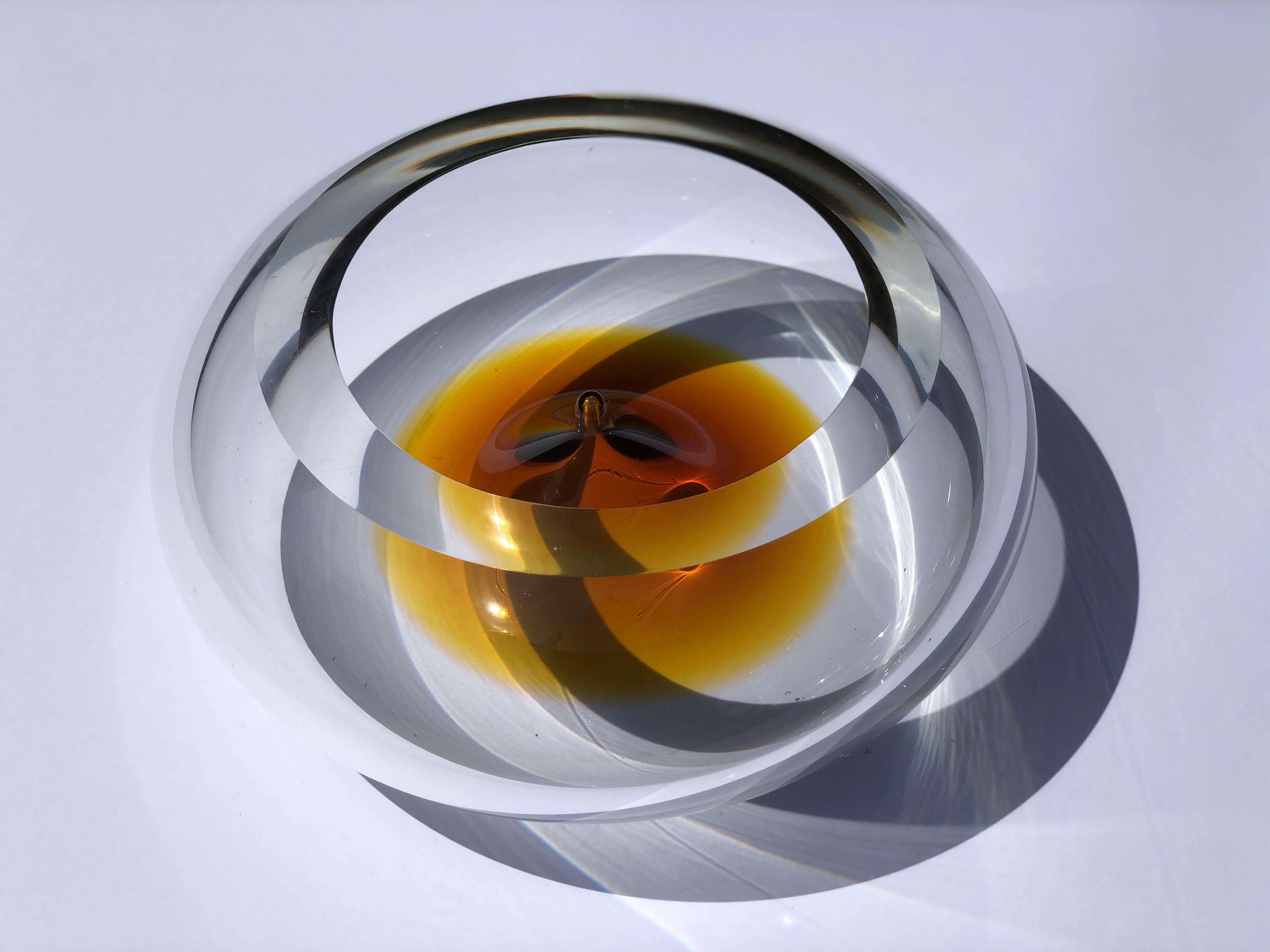 Contemporary Studio Glass, Czech Republic, The Dimple Vase For Sale 1