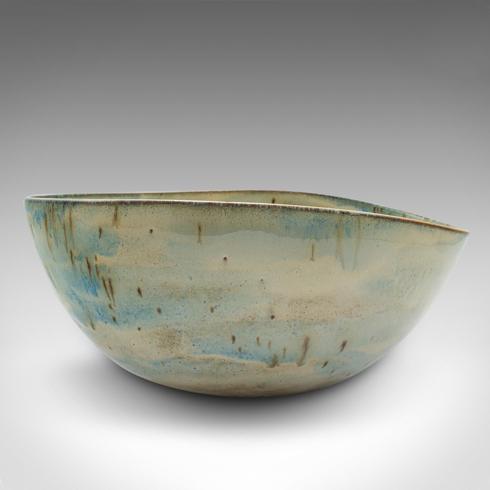 British Contemporary Studio Pottery Fruit Bowl, English, Ceramic, Decor, Serving Dish For Sale