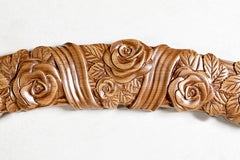 Contemporary Style Carved Delano II Solid Wood Mirror