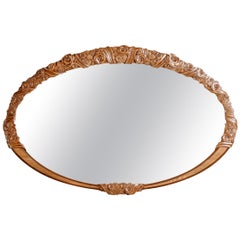 Espejo de Madera Maciza Delano II Tallado Estilo Contemporáneo