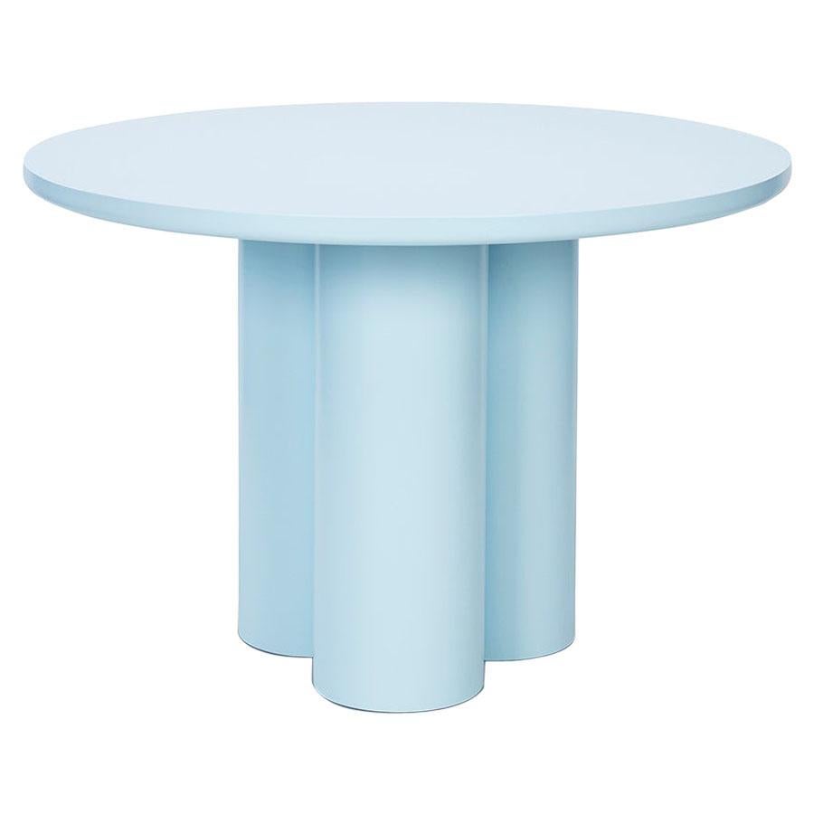 Organic Modern Round Dining Table Mediterranean Handcrafted & Customizable For Sale