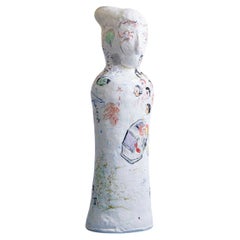 Contemporary Suijin Chung Sculpture in Porcelain with Art Decor, Korea, 2006 