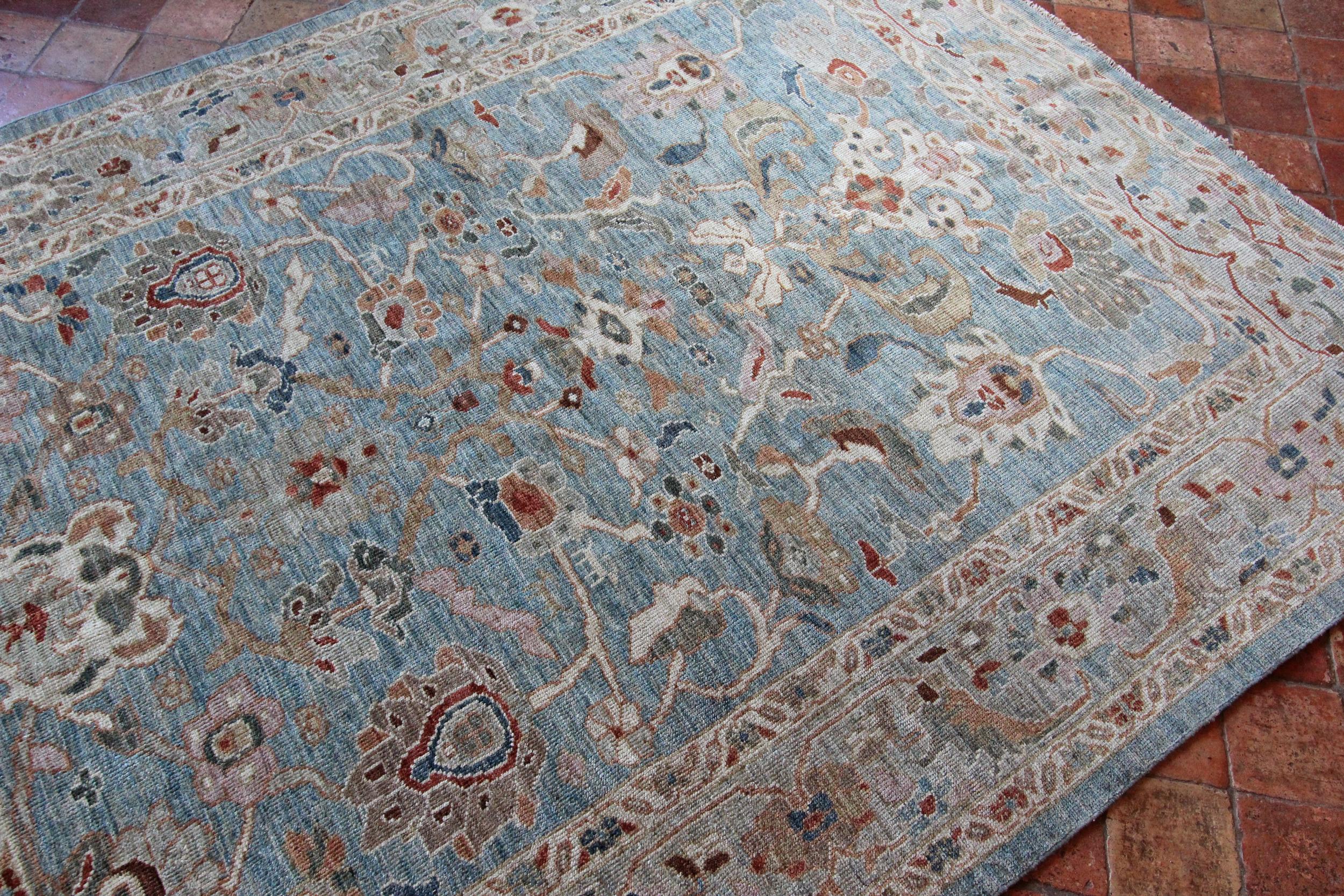 Turkish Contemporary Sultanabad Carpet For Sale