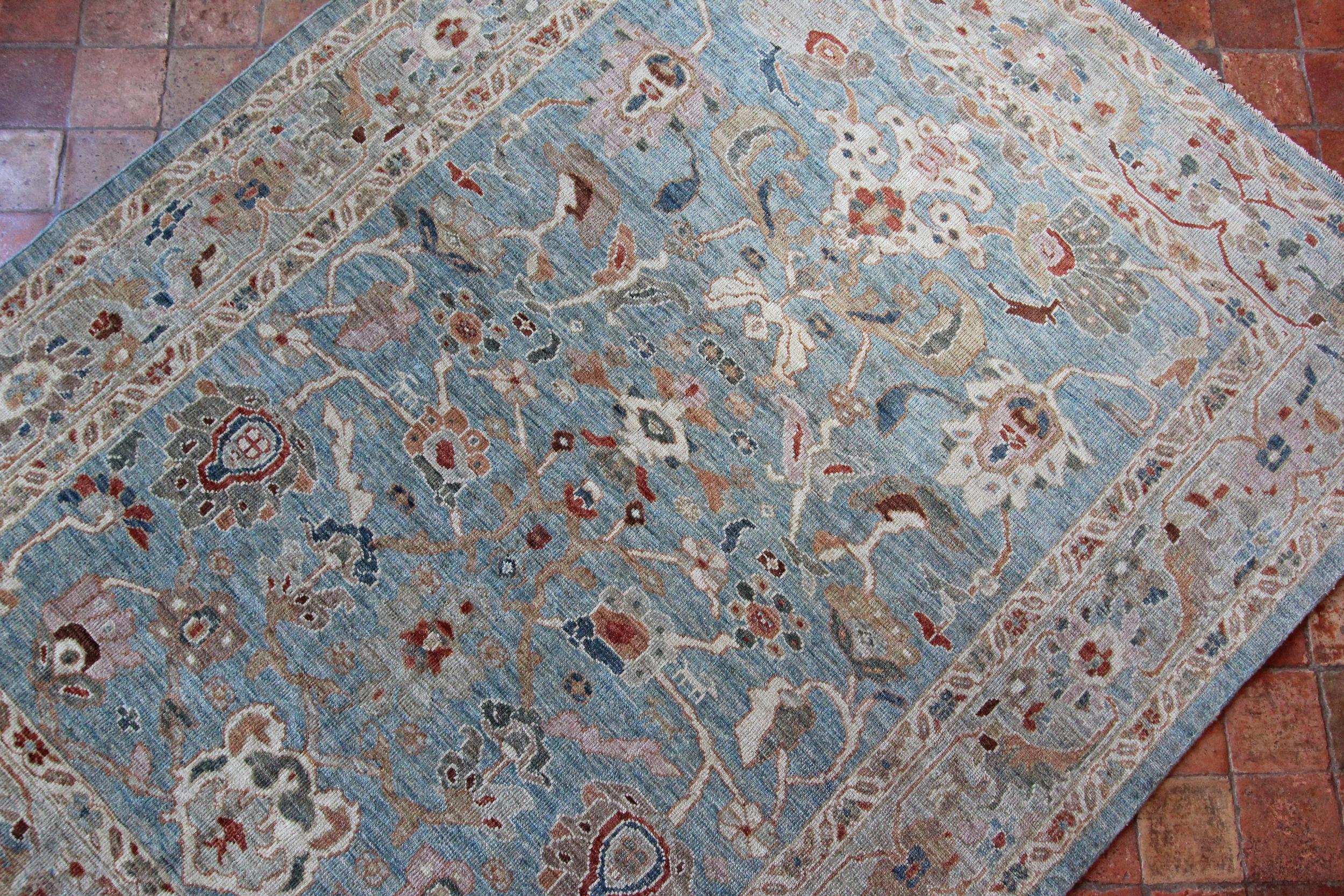 Wool Contemporary Sultanabad Carpet For Sale