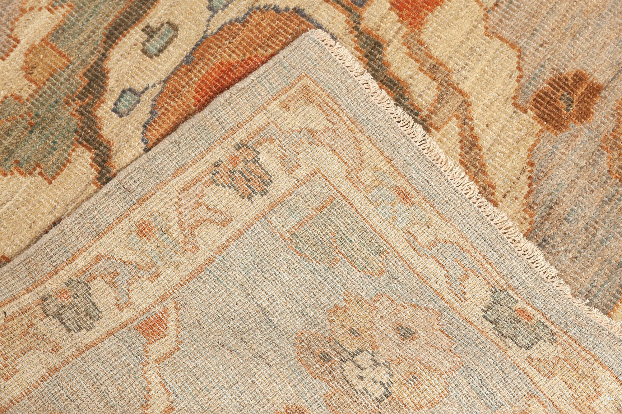 Zeitgenössischer Sultanabad Design-Läufer von Doris Leslie Blau (Wolle) im Angebot