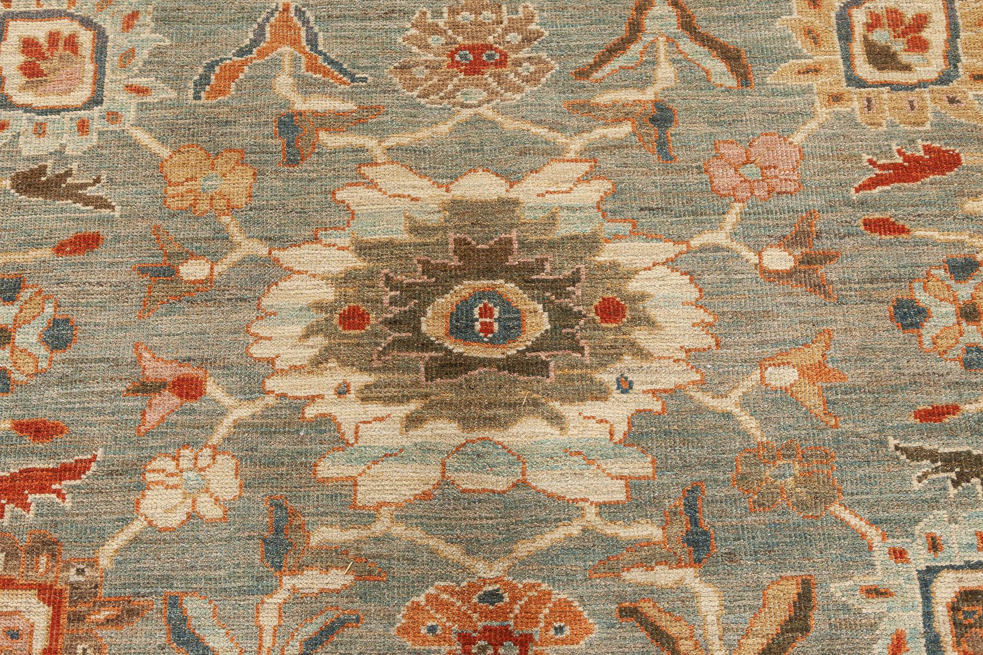 Persian Contemporary Sultanabad Inspired Handmade Wool Rug by Doris Leslie Blau For Sale