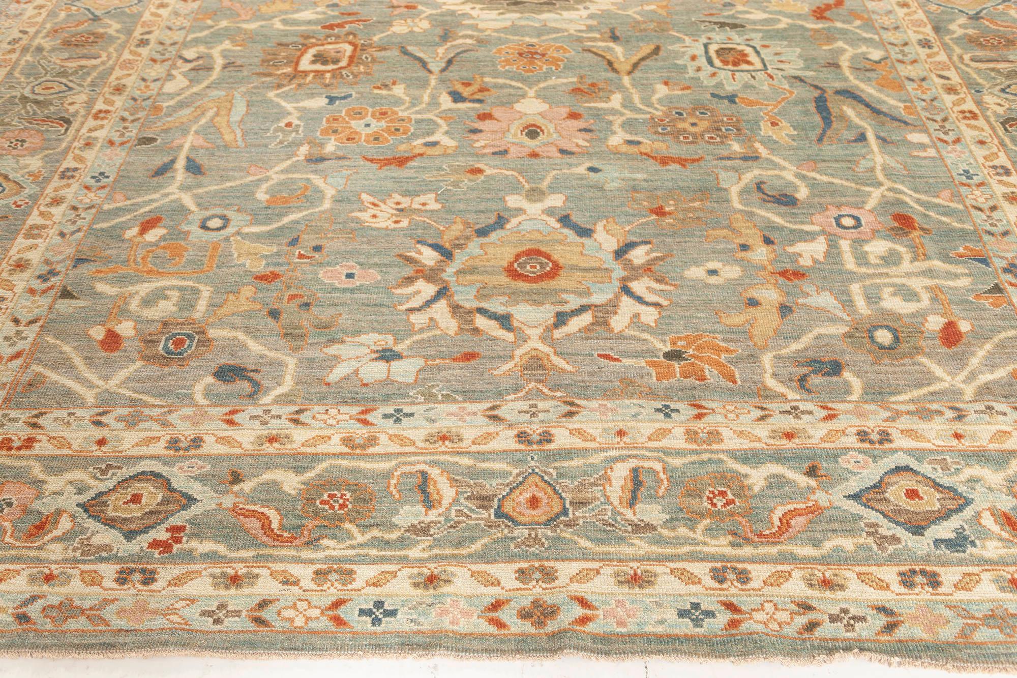 Contemporary Sultanabad Inspired Handmade Wool Rug by Doris Leslie Blau For Sale 1
