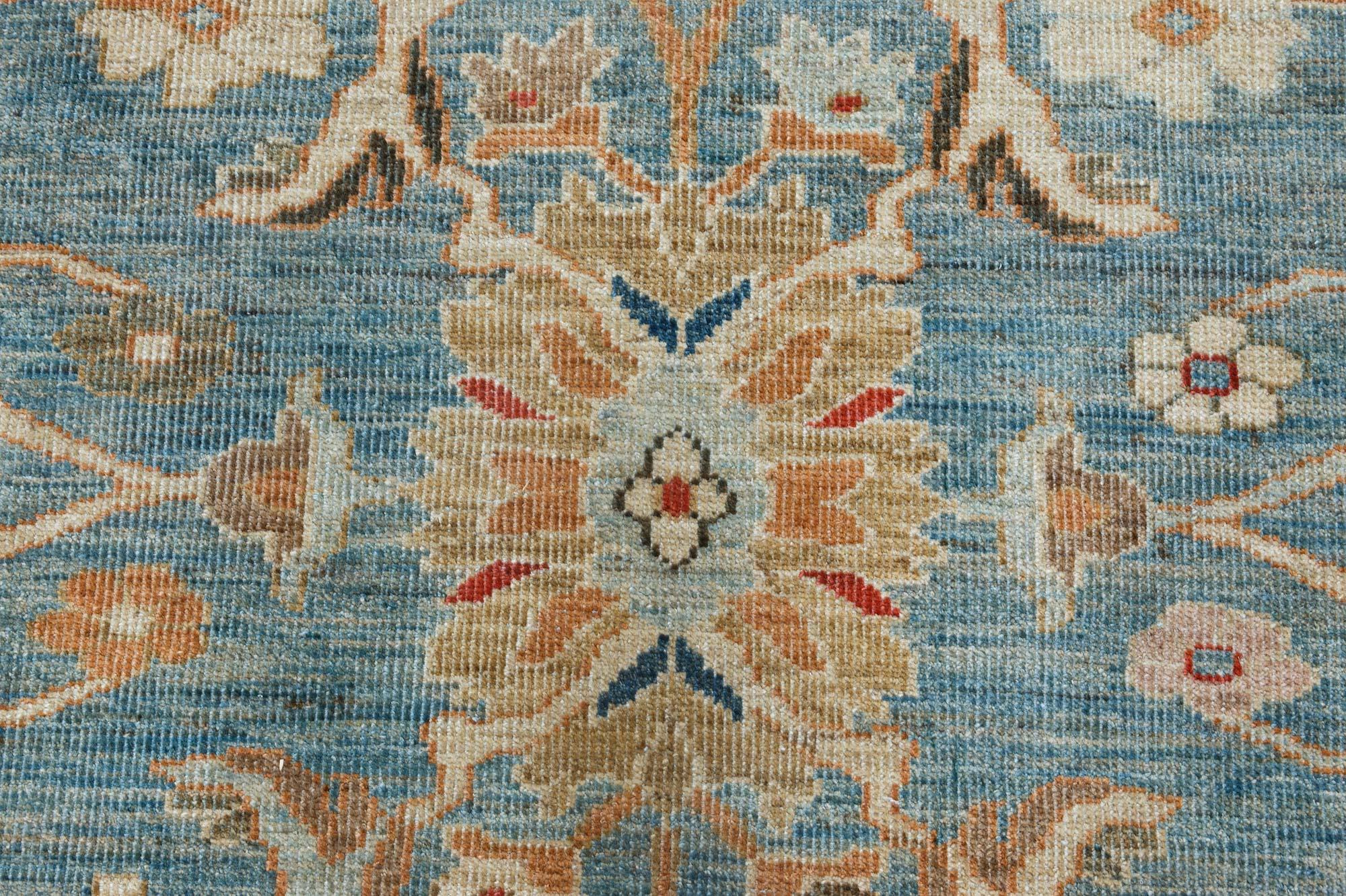 Hand-Knotted Contemporary Sultanabad Style Handmade Wool Rug by Doris Leslie Blau For Sale