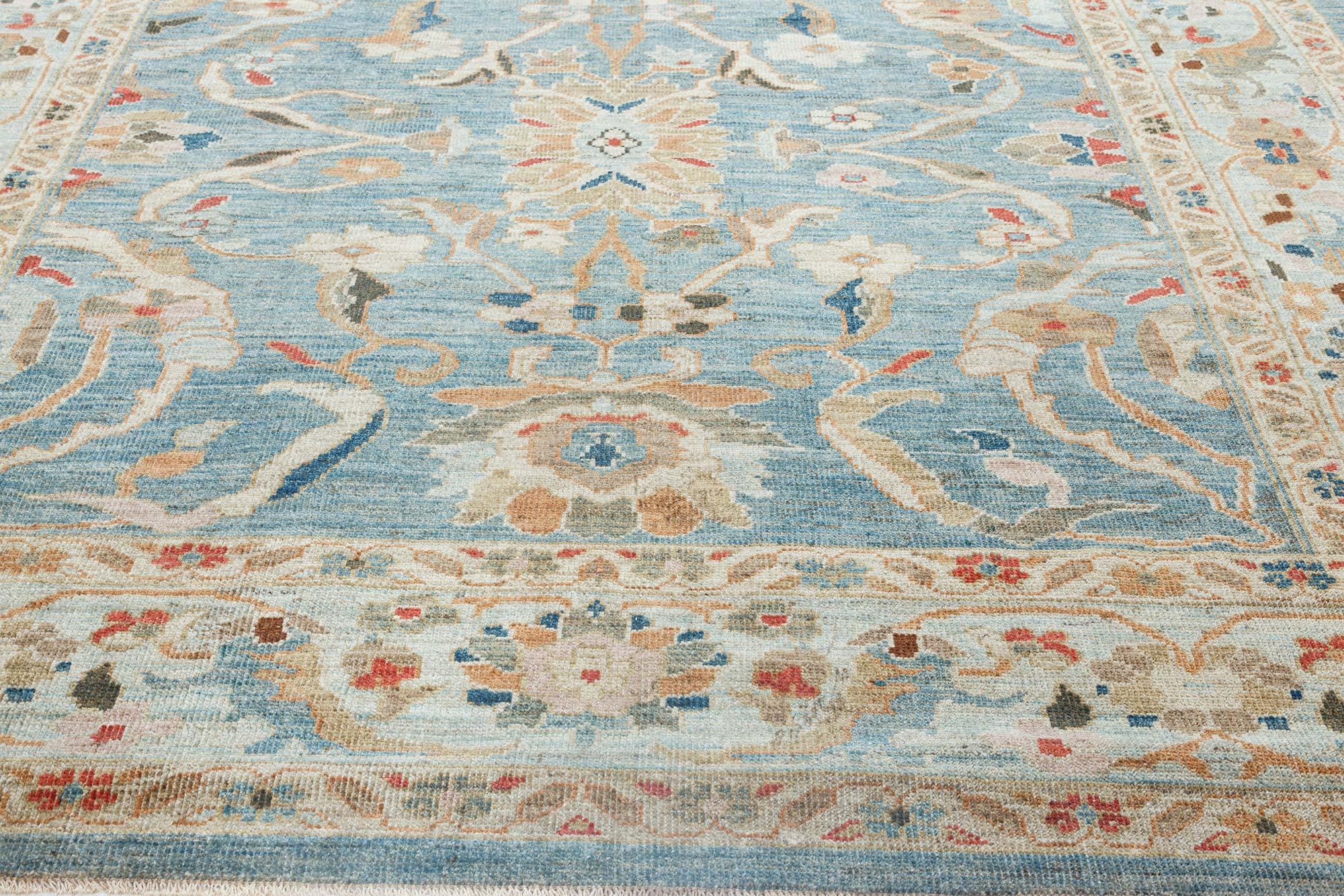 XXI secolo e contemporaneo Tappeto contemporaneo in lana fatto a mano in stile Sultanabad Rugs di Doris Leslie Blau in vendita