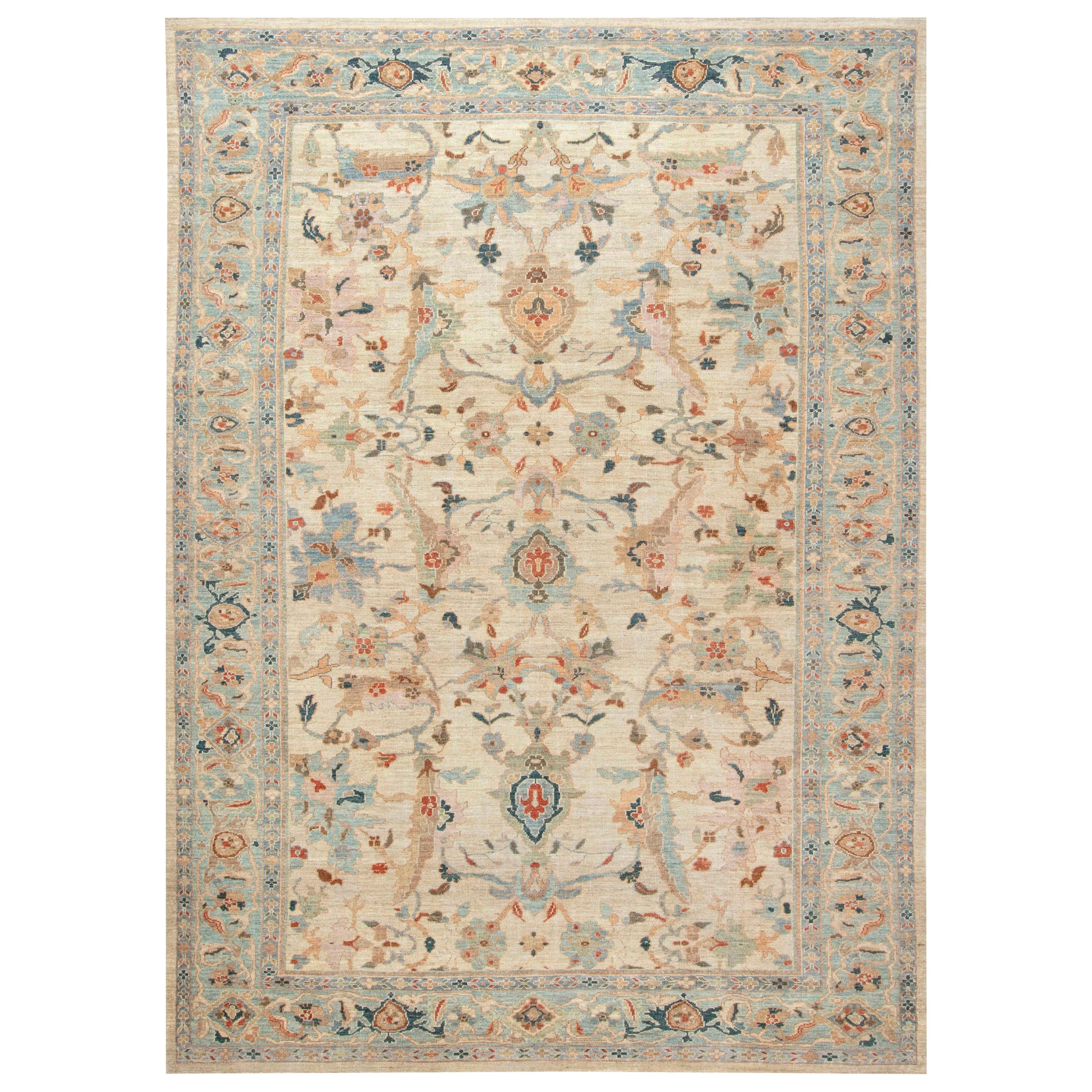 Contemporary Sultanabad Inspired Handmade Wool Rug by Doris Leslie Blau ...