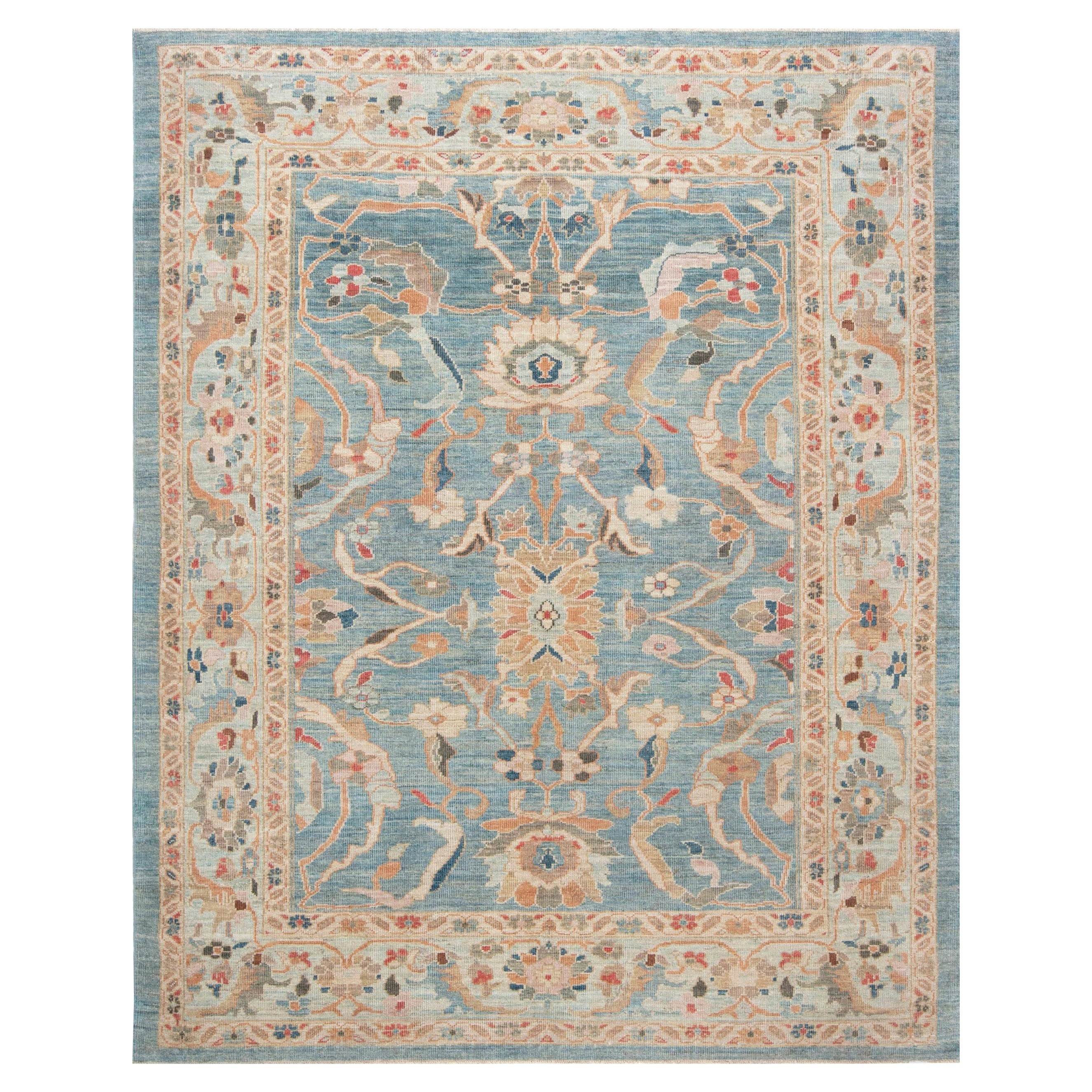 Contemporary Sultanabad Style Handmade Wool Rug by Doris Leslie Blau For Sale