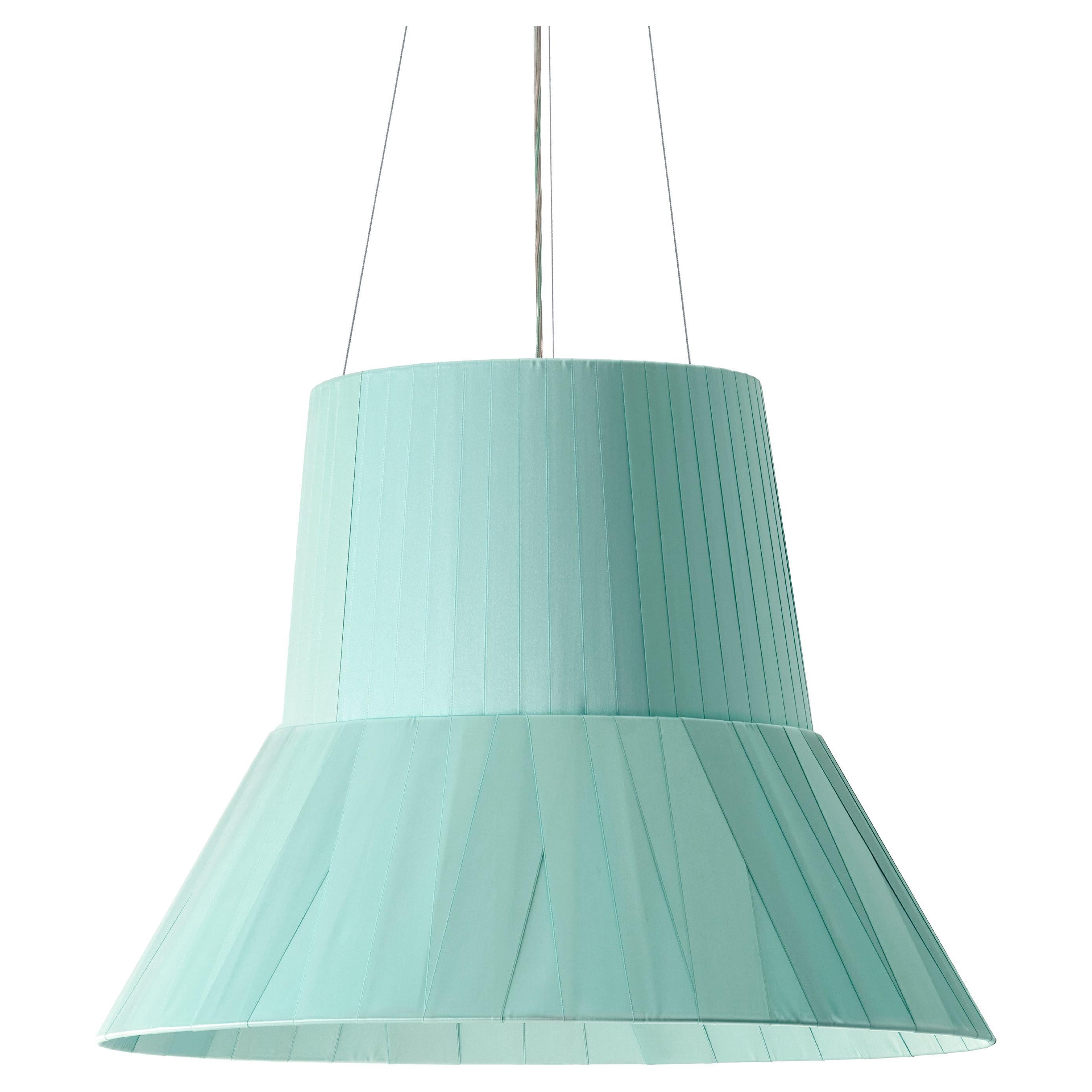 Contemporary Suspension "Audrey" Pastel Turquoise by Studio Catoir For Sale