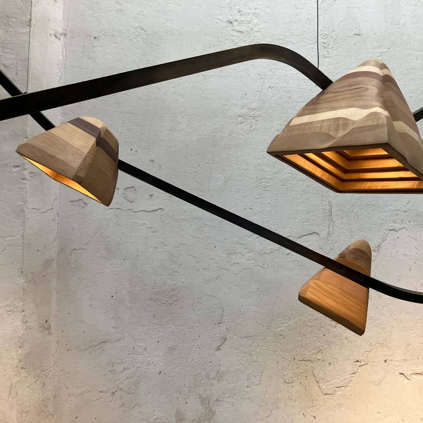 Brass Contemporary Suspension ‘Pool Table Light’ by Andrea Zambelli & Morghen Studio For Sale