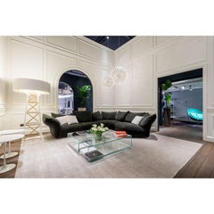 Contemporary Sustainable Shiny Ecru Rug by Deanna Comellini In Stock 200x300 cm