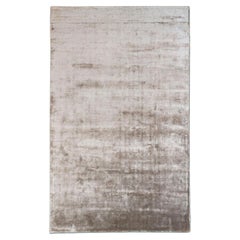 Contemporary Sustainable Shiny Light Beige Rug by Deanna Comellini 200x300 cm