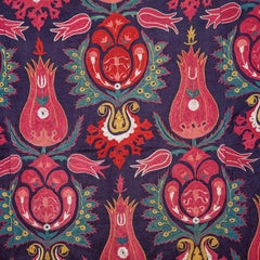 Contemporary Suzani from Uzbekistan, Done in the Style of an Ottoman Embroidery