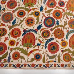 Contemporary Suzani with an Ottoman design, Uzbekistan