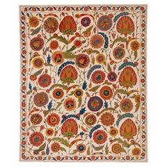 Suzani contemporáneo con diseño otomano, Uzbekistán