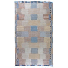 Contemporary Swedish Design Flat-Weave Wool Rug by Doris Leslie Blau