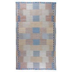 Zeitgenössischer Flachgewebe-Wollteppich im schwedischen Design von Doris Leslie Blau