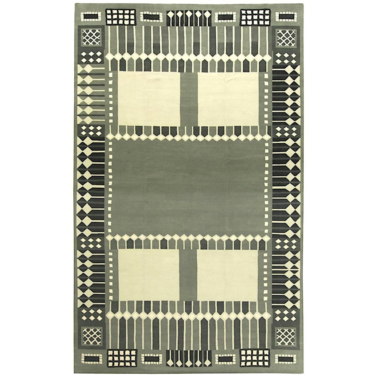 Contemporary HandFelted Wool Rug For Sale at 1stDibs