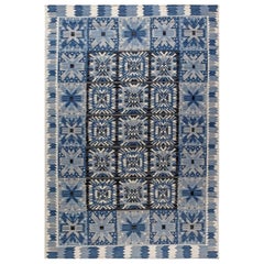 Contemporary Swedish Inspired Flat-Weave Rug by Doris Leslie Blau