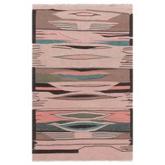 Contemporary Swedish Inspired Flat Weave Wool Rug by Doris Leslie Blau