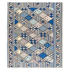 Zeitgenössischer schwedisch inspirierter geometrischer Teppich von Doris Leslie Blau