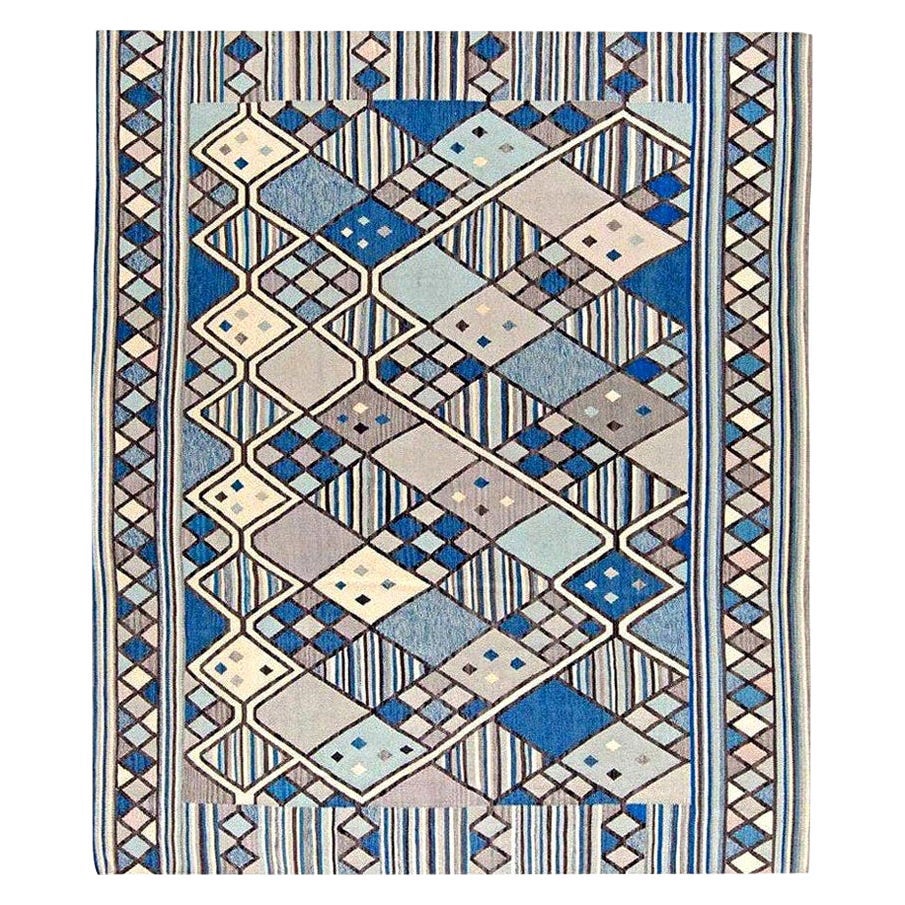 Contemporary Swedish Inspired Geometric Rug by Doris Leslie Blau For Sale