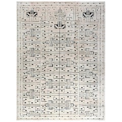 Tapis suédois contemporain de style Skvattram par Doris Leslie Blau