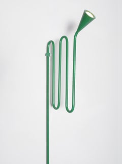 Contemporary Swinging Wall Lamp in Green, Uplight