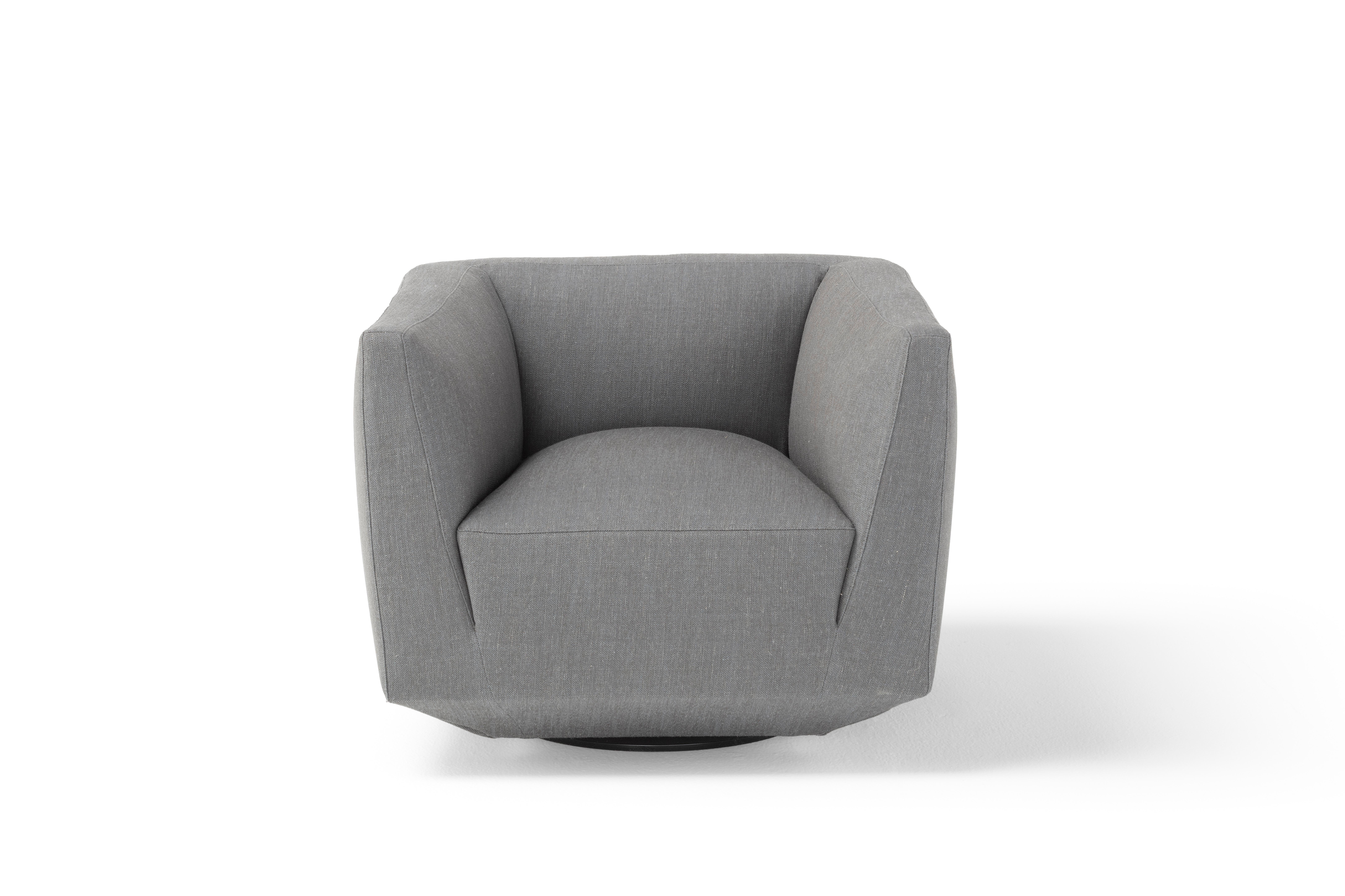 Zeitgenössischer drehbarer Sessel „Panis“ von Amura Lab, Ortisei 5 im Angebot 4