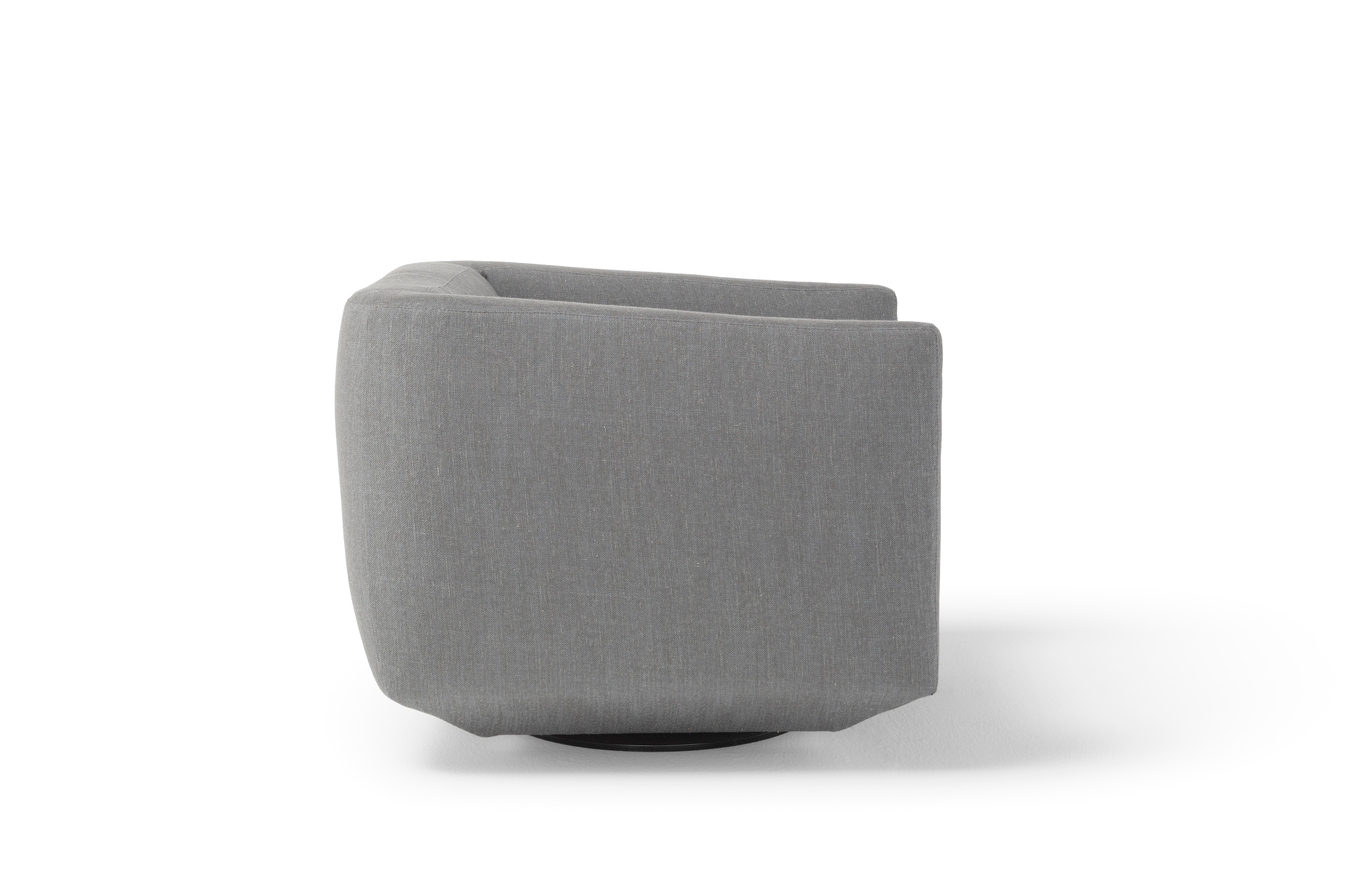Organic Modern Contemporary Swivel Armchair 'Panis' by Amura Lab, Ortisei 5 For Sale