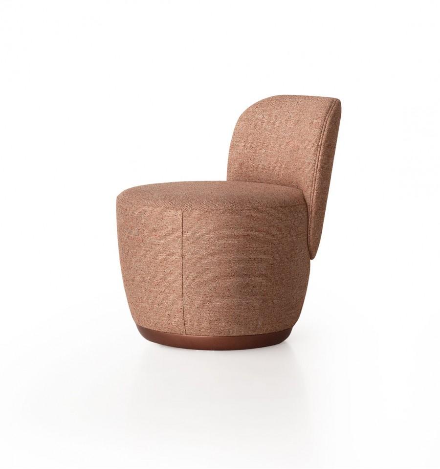  Swivel Armchair Set in Cocktail Textured Fabric In New Condition For Sale In New York, NY