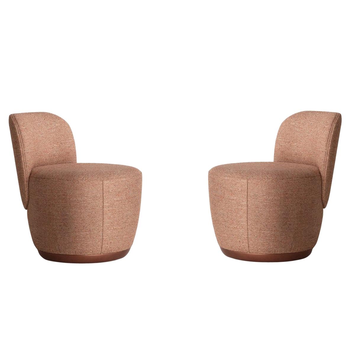 CAPRICE Swivel Armchair with two fabrics For Sale at 1stDibs armchair