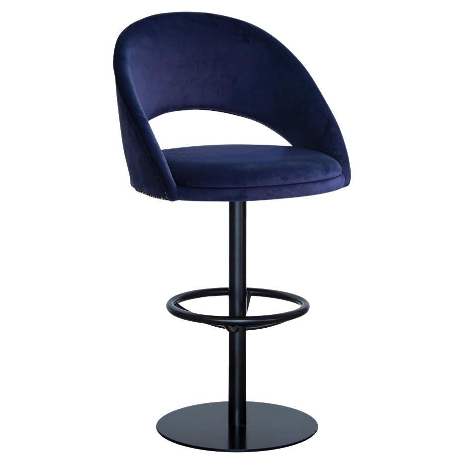 Swivel Barstool Offered in Metal Base For Sale